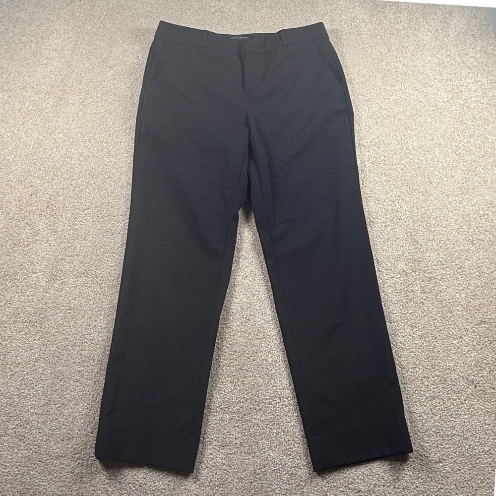 Banana Republic Women's Avery 6P Petite Black Tailored Dress Pants